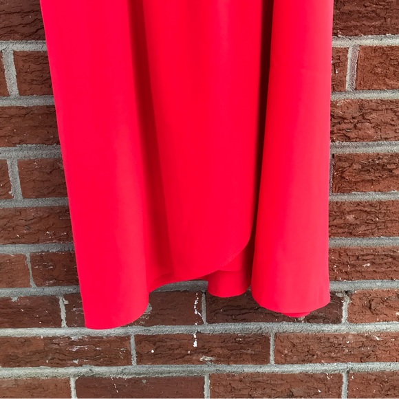 Athleta Martinique Sleeveless Wrap Dress Coral Red Size Medium - Picture 6 of 12